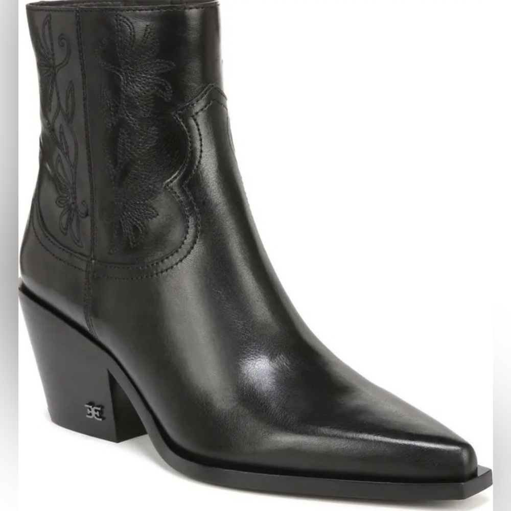 Sam Edelman Wilda Pointed Toe Black Boot Women’s Size 10